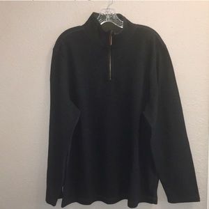 One Day Away Men’s Long Sleeved Quarter Zip Pull Over Shirt/Sweater Size XL NWT